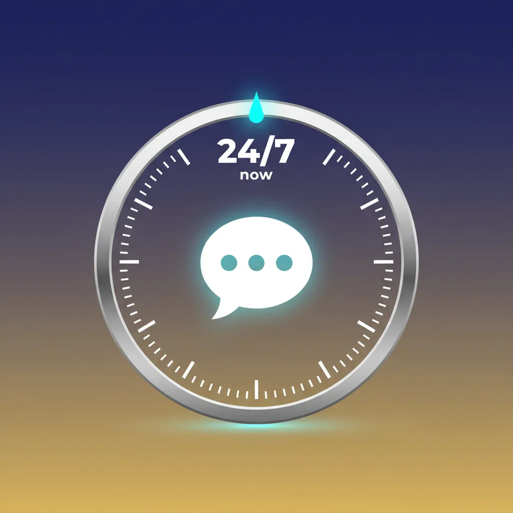 Live chat with a support agent in real time; 24/7, 1–2 min replies via website or app.