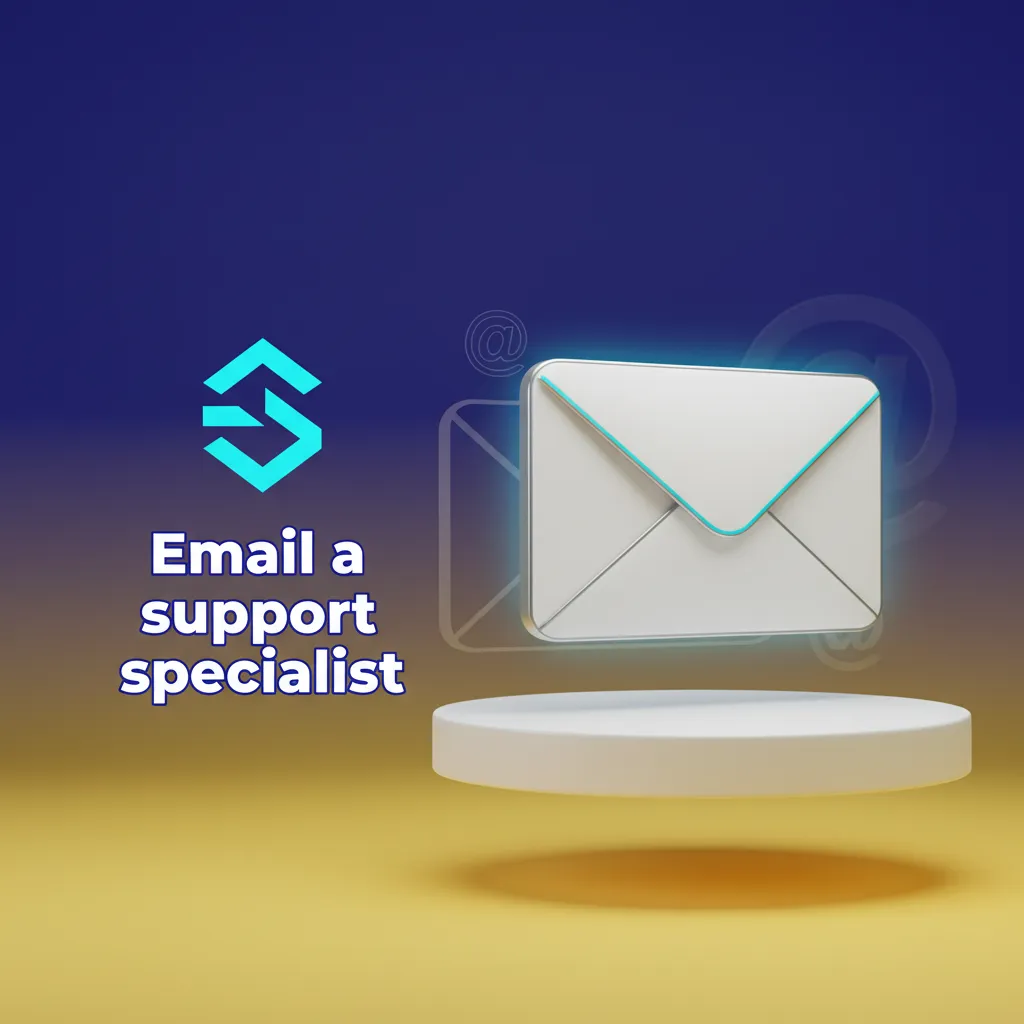 Email a support specialist for detailed cases and documents; first review in 1–12 hours, complex cases up to 48h.