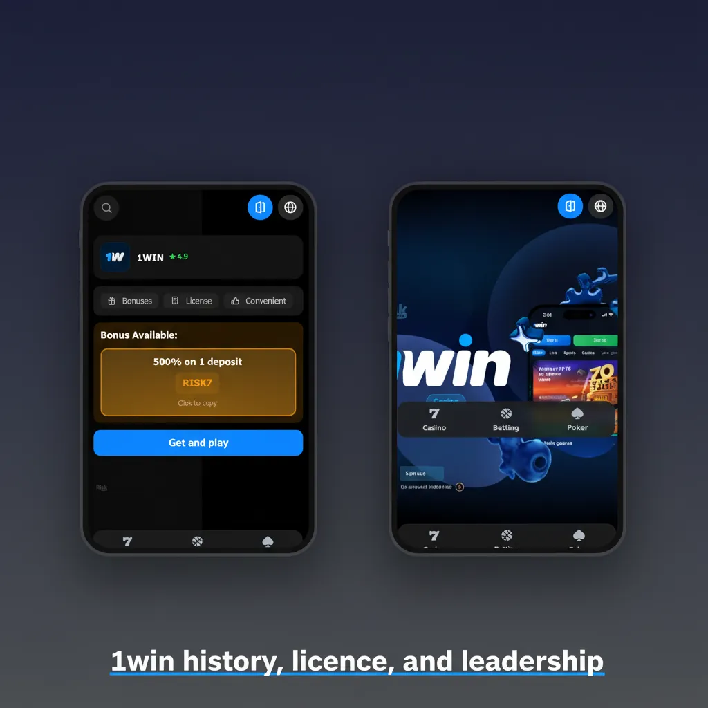 1win mobile betting since 2018; verify Curaçao eGaming licence; promos; expanding globally; leadership details not public.