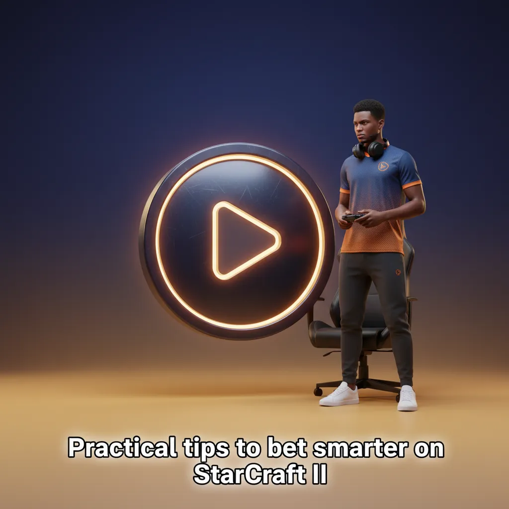 Infographic: StarCraft II betting tips—bankroll management, matchup reads, map pool, series length, live betting signals.