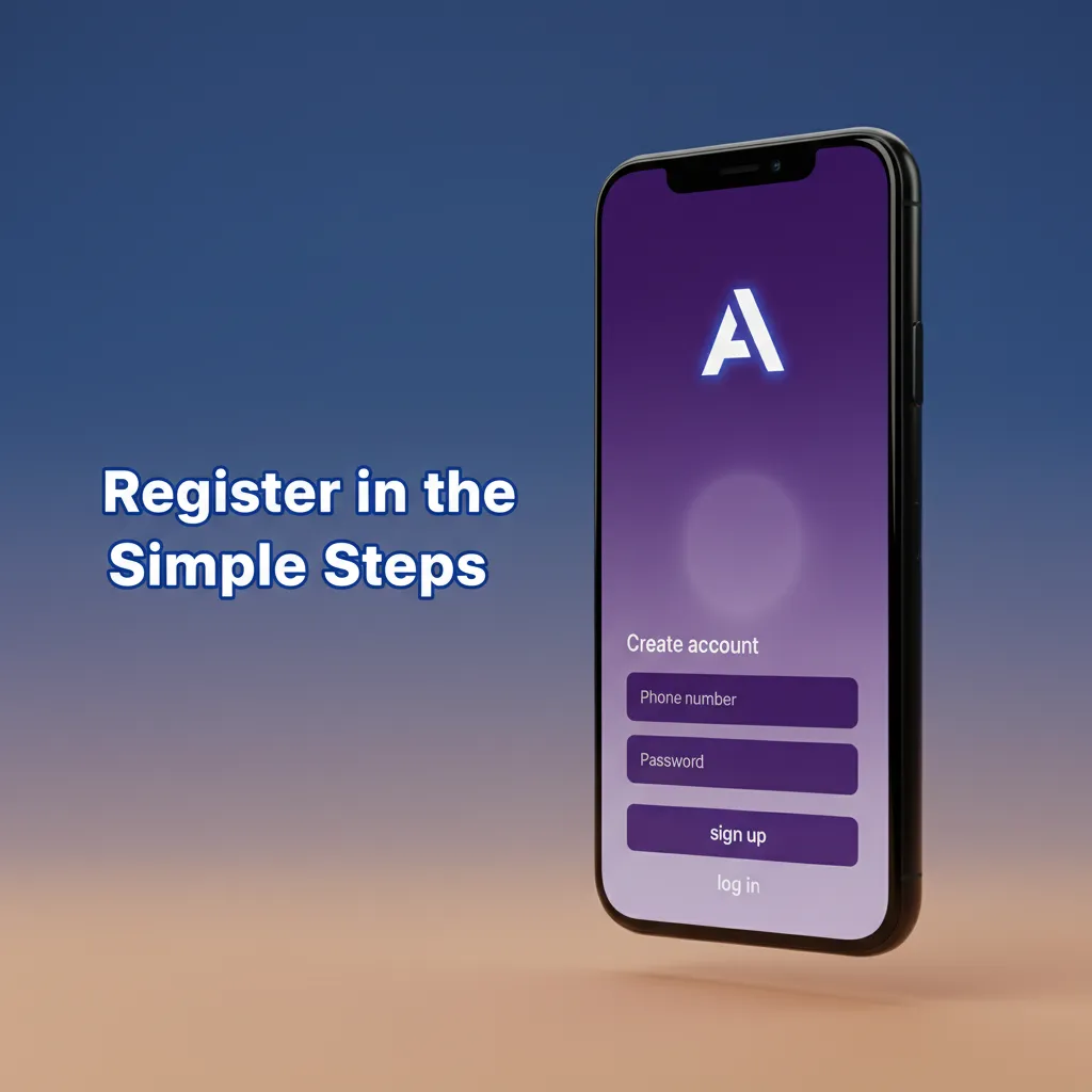 Register in the app—Sign Up via phone/email/social, set password, choose GHS, verify code, complete KYC, enter 1WINGHANA.