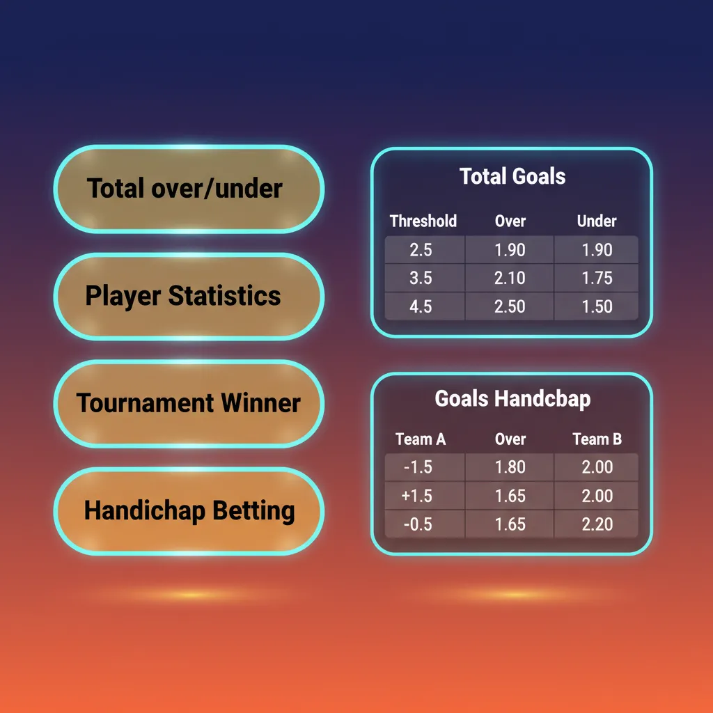 Infographic: bet types - Single (1 pick), Express/Accumulator (multi picks, higher risk/return), System (pays if part loses)