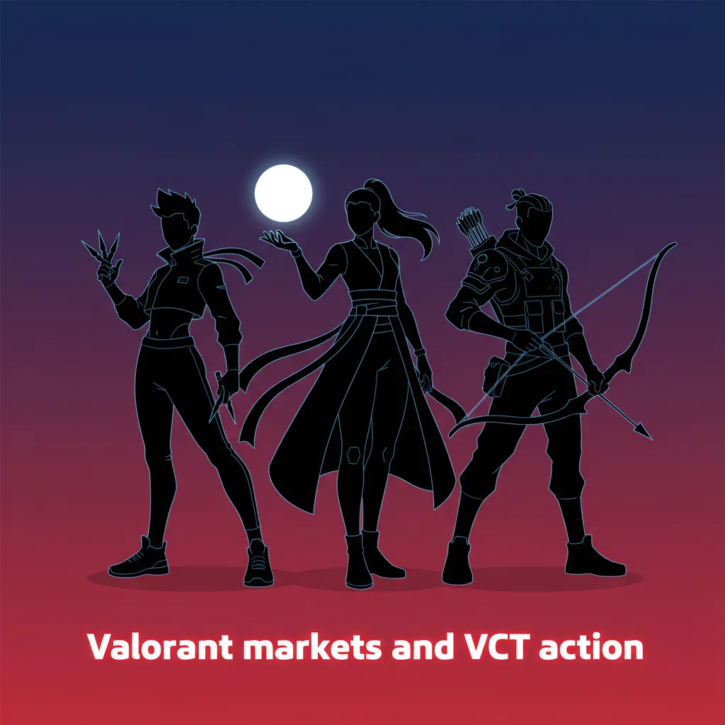 Valorant VCT stage with gameplay and odds panel for match winner, total rounds, round handicaps, and pistol round.