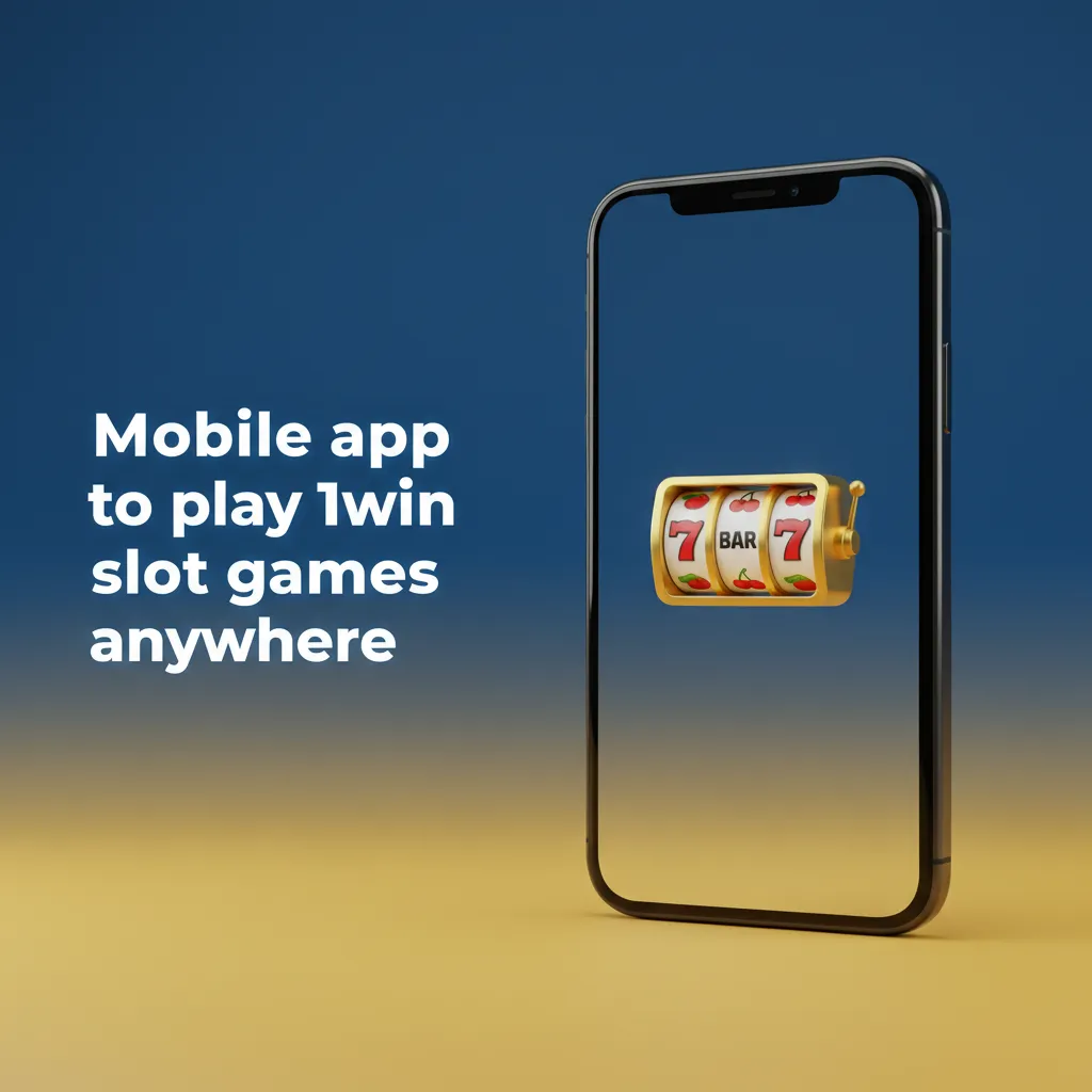 Phone displaying the 1win mobile slots app with clean lobby, search, provider filters, and secure payments.