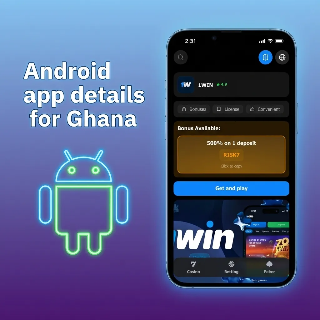 Android betting app for Ghana: Android 7+ 100MB, APK install steps, smooth 4G/Wi‑Fi live streams, fast slips, quick cashout.