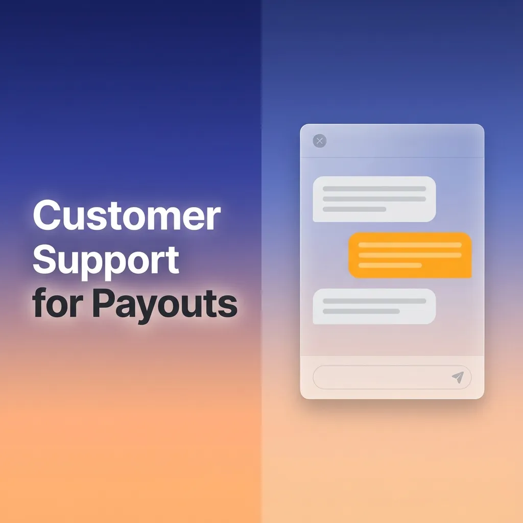 Customer support for payouts: help available for withdrawal issues via live chat, email, Telegram, WhatsApp, Help Centre.