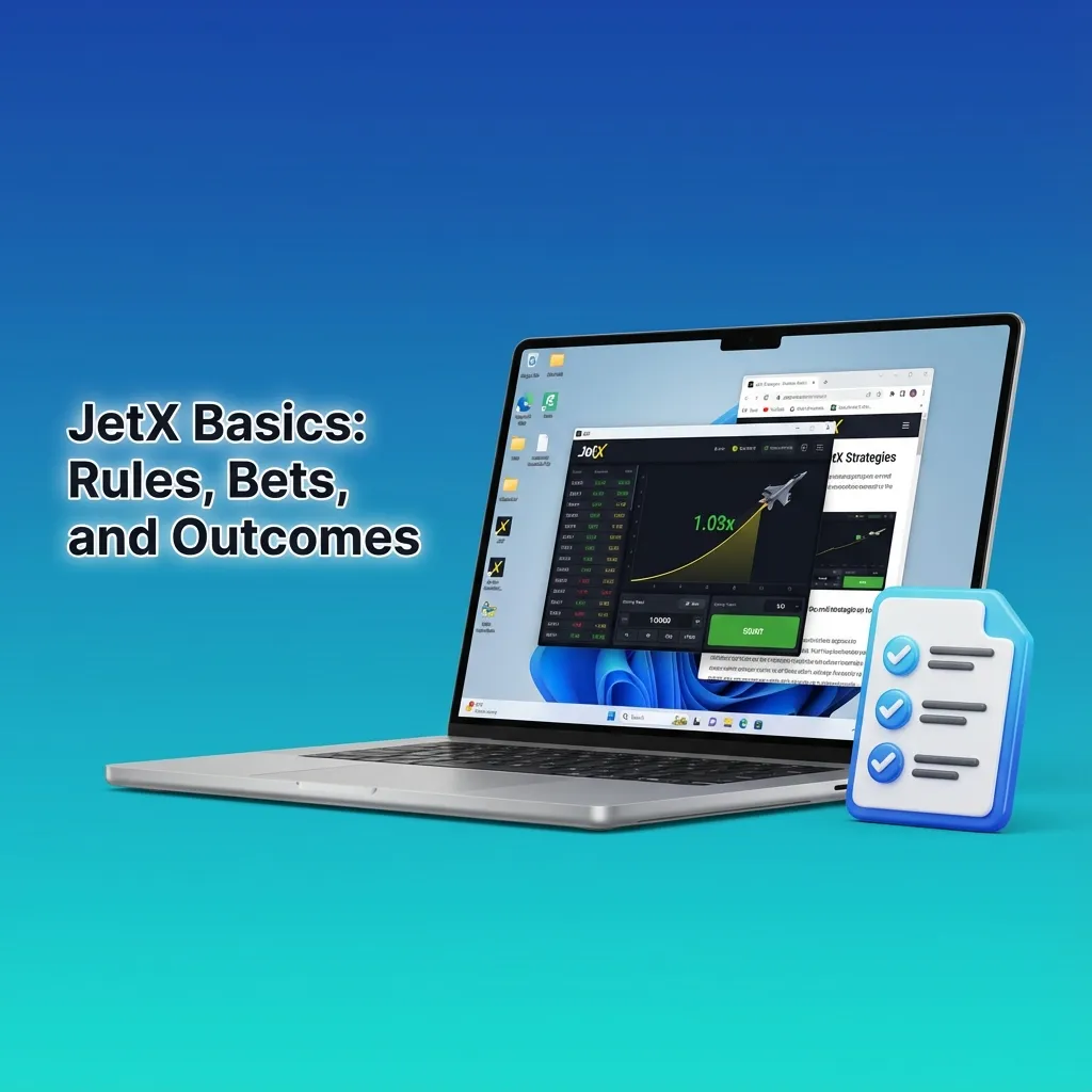 Guide to JetX: jet ascends with rising multiplier; place bets, cash out before stop; Auto Bet/Cashout, stats; 97% RTP.