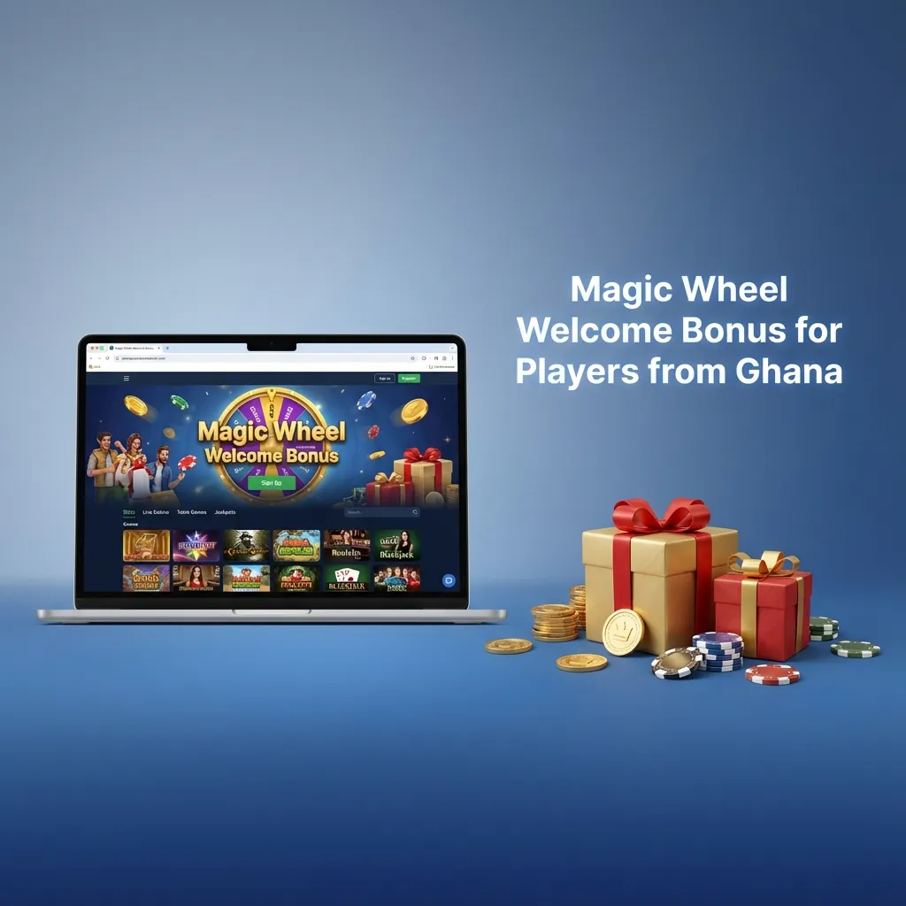 Magic Wheel Ghana welcome bonus: +150% first deposit. Use code 1WINGHANA. Min GHS 20, 30x wagering, 14 days.