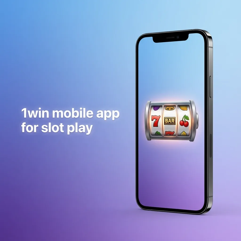 1win slots app on smartphone; clean UI shows lobby, filters, and account for deposits and wins (Android/iOS).