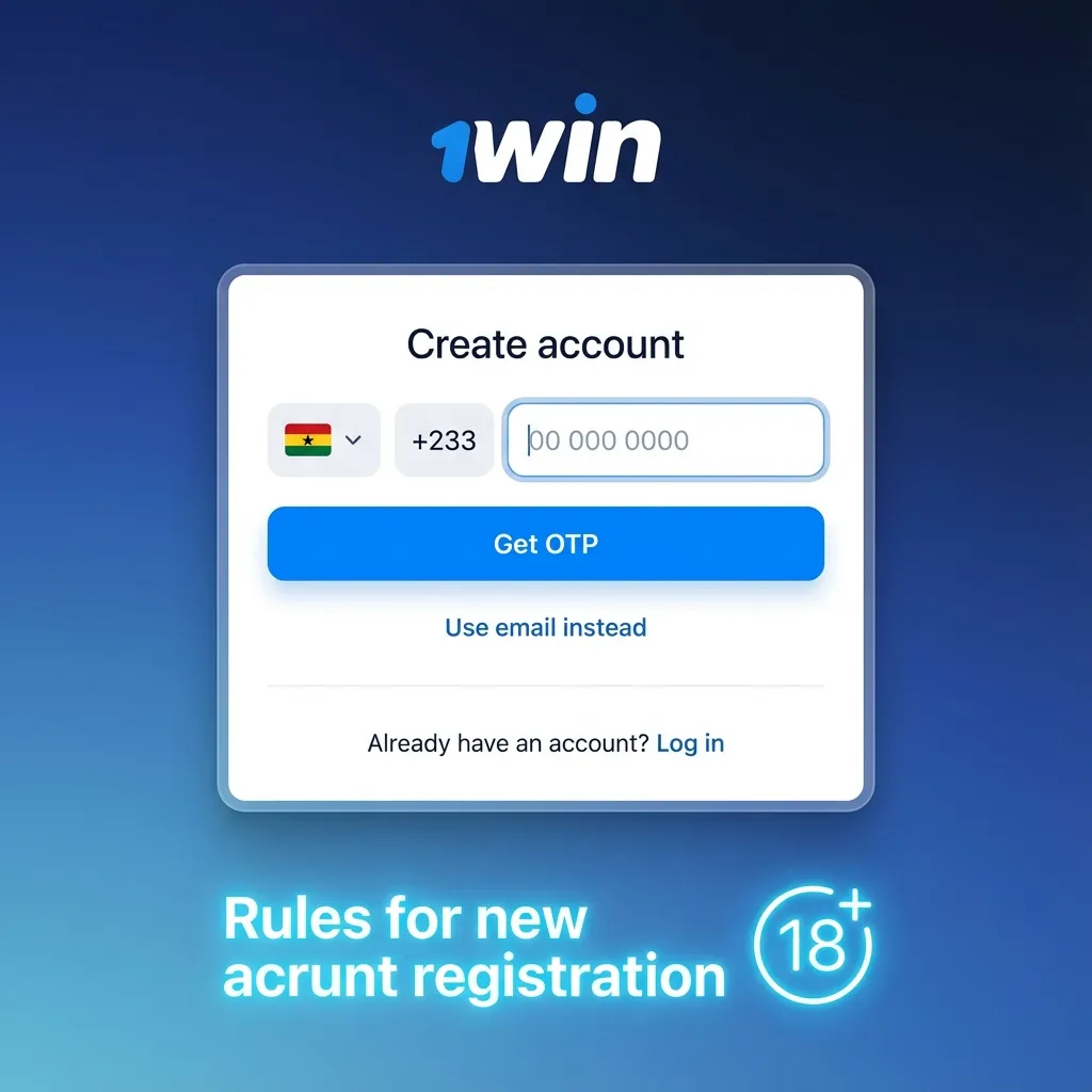 Ghana account registration rules: 18+, one profile, real details, Ghana & GHS, accept Terms & Privacy Policy