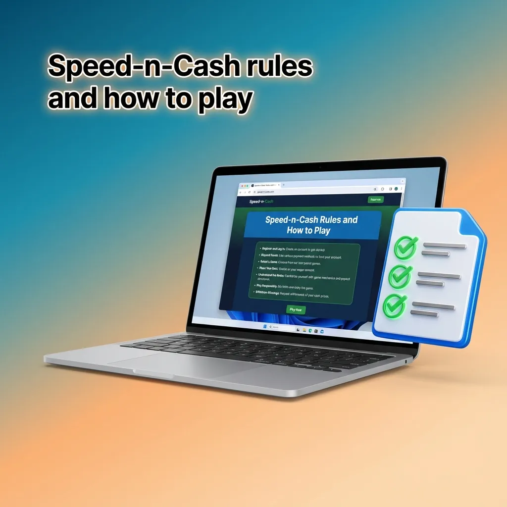 Speed‑n‑Cash rules graphic: rising multiplier from 1.00x; cash out before crash; auto cash out, two bets, hotkeys.