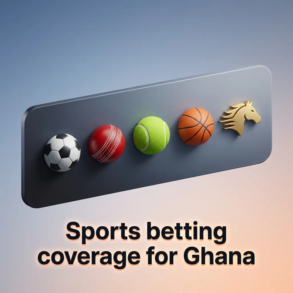 Ghana sports betting coverage: markets on 30+ sports, live betting for football (Ghana PL, CAF, UEFA), boxing, tennis, MMA.