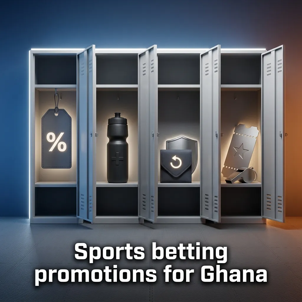 Ghana sports betting promos: Acca Boost to 100%, First Bet Insurance up to GHS 200, Esports Multi Saver, Cricket Odds Boost.