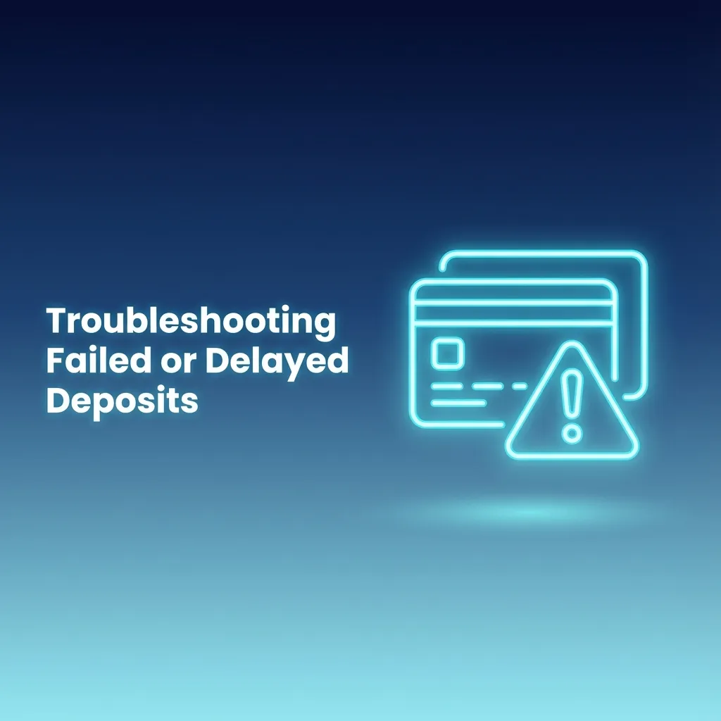 Guide to failed or delayed deposits: card declined/3DS, KYC pending, wrong crypto network/tag, mobile money lag, missing ref.