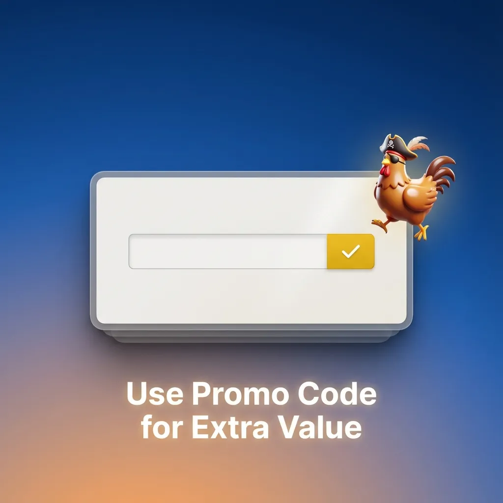1win Chicken Pirate promo: use code 1WINGHANA for Ghana welcome bonus at signup or in Cashier before first deposit.