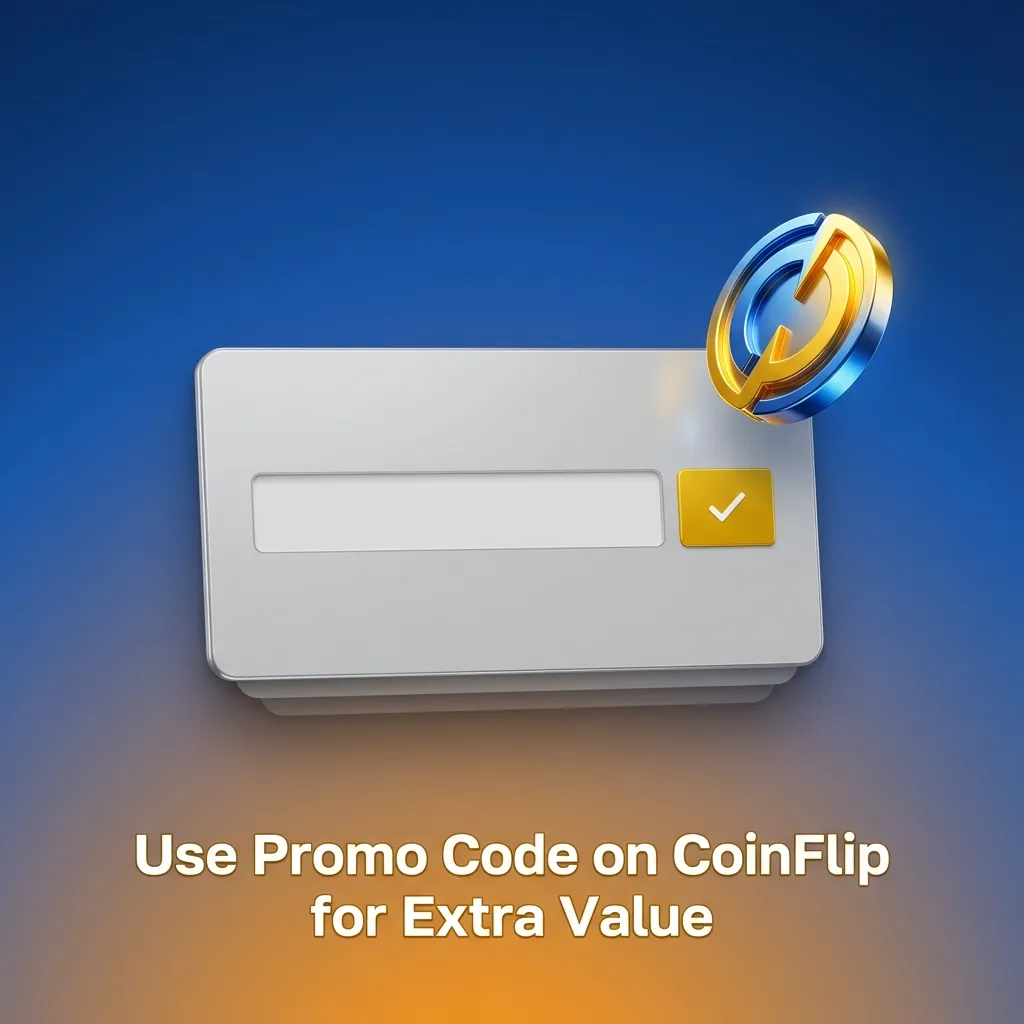CoinFlip interface with promo code '1WINGHANA' field; enter and confirm to see bonus terms before betting.