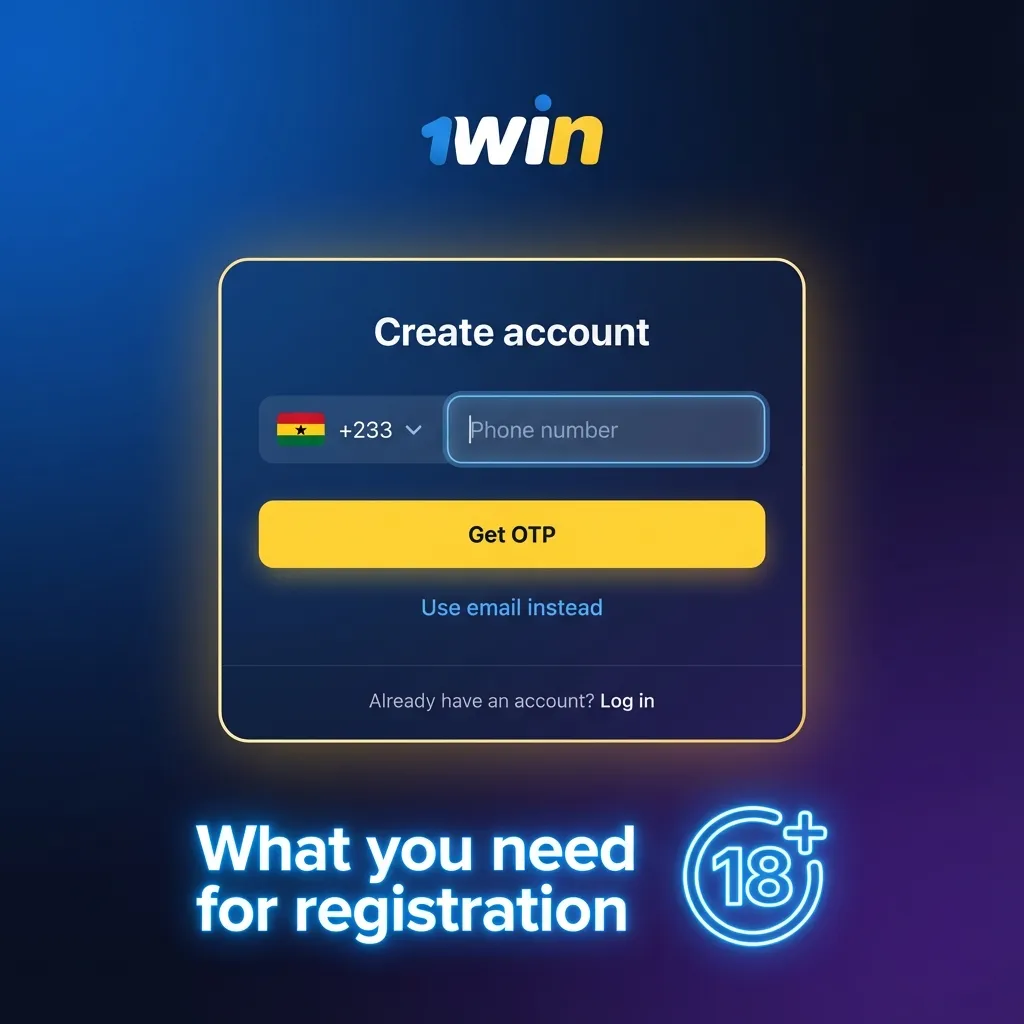 Checklist of Ghana sign-up rules: 18+, real details, one account, KYC ID (Ghana Card/passport), recent address proof.