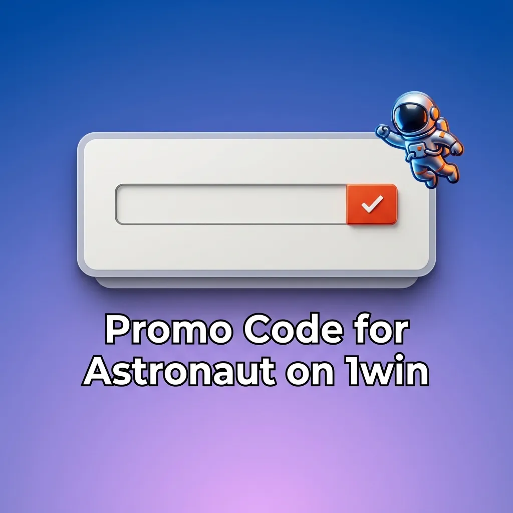 Astronaut-themed 1win banner with code 1WINGHANA: +150% bonus on first deposit.