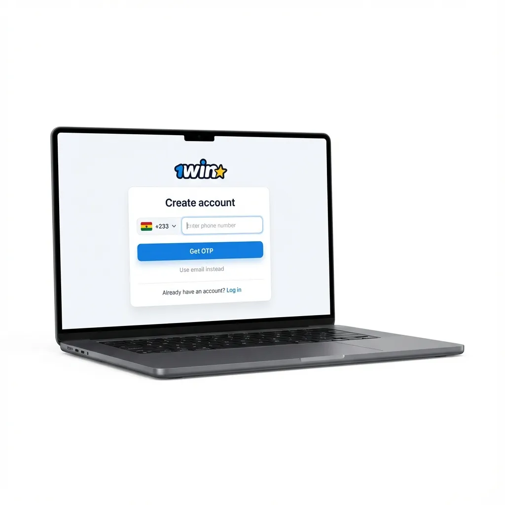 1win Ghana sign up: register by phone, email, social, or one-click; deposit GHS via cards or MoMo; code 1WINGHANA +150%