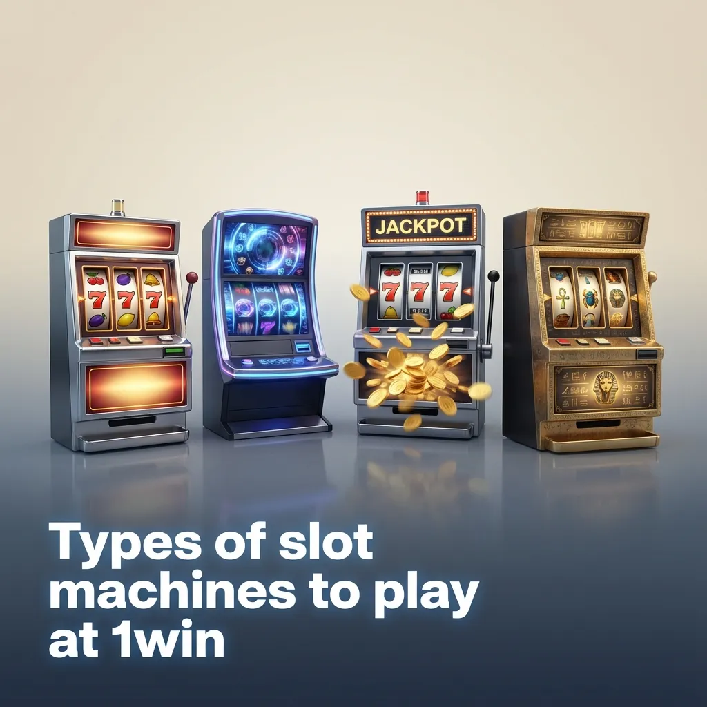 1win slot types: classic 3-reel, video, Megaways, Hold & Win, cluster pays, progressive jackpots, bonus buy, fruit, branded