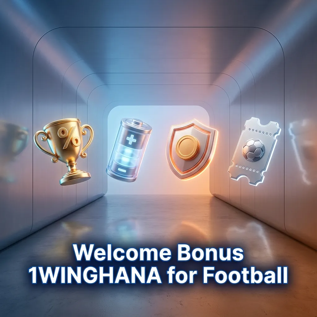 Ghana football welcome bonus for new users: +150% first deposit up to GHS 3,000. Use code 1WINGHANA.